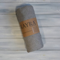 Махрове простирадло на резинці Kayra 200x220 см кольору мокко