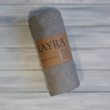 Махрове простирадло на резинці Kayra 200x220 см кольору мокко