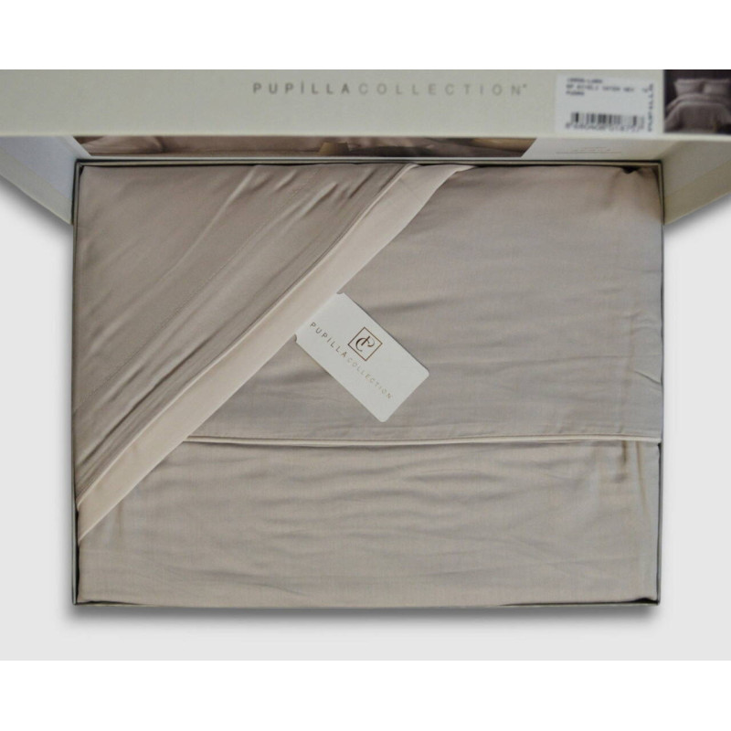 Комплект постільної білизни Pupilla Exclusive Satin євро пудровий