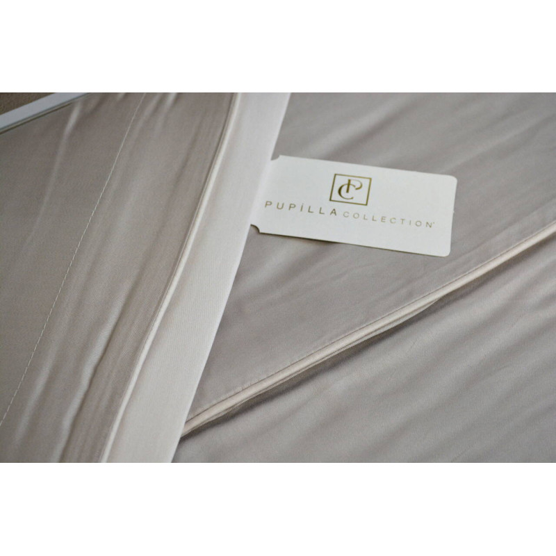 Комплект постільної білизни Pupilla Exclusive Satin євро пудровий