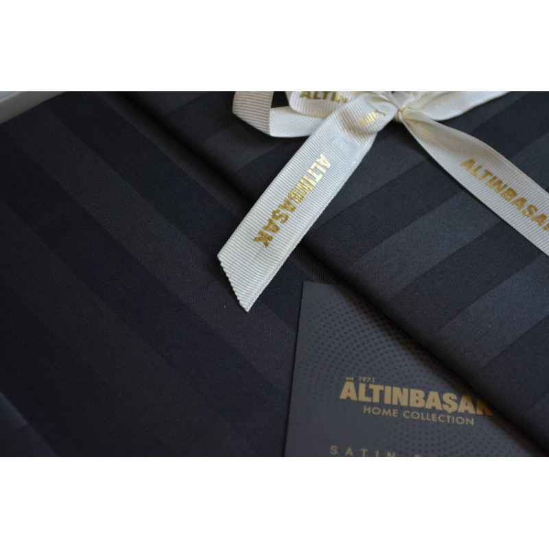 Комплект постільної білизни Altinbasak Satin Always Gris євро