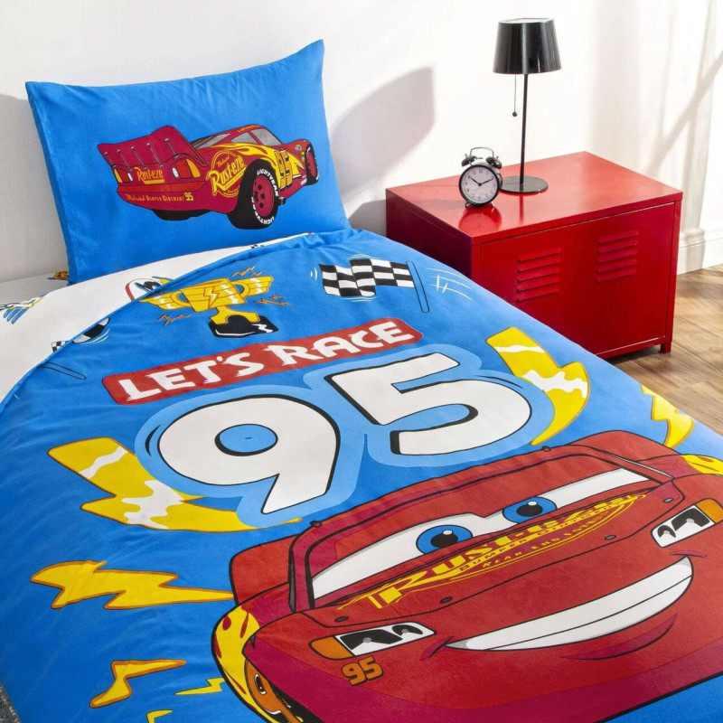 Дитячий комплект постільної білизни TAC Disney Cars Let's Race