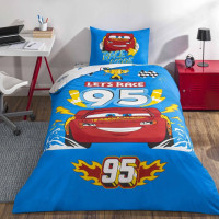 Комплект постільної білизни TAC Disney Cars Let's Race з ранфорсу