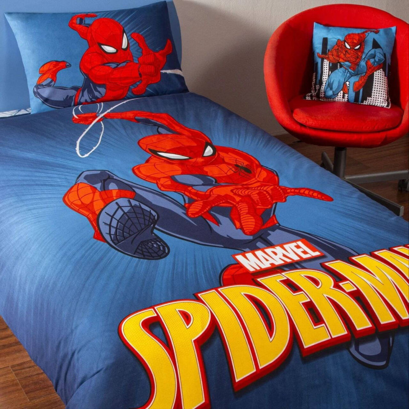 Комплект постільної білизни TAC Disney Spiderman з ранфорсу