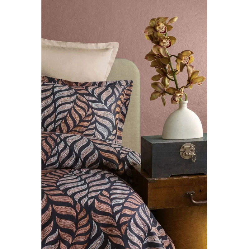 Комплект постільної білизни Issimo Digital Satin коричневий