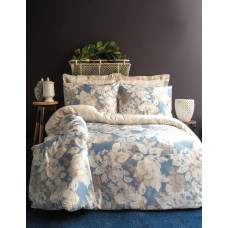 Комплект постільної білизни Issimo Coton Satin Deco Rose євро сатин