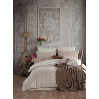 Комплект постільної білизни Prima Casa Stonewashed євро бежевий