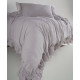 Комплект постільної білизни Limasso Stonewashed євро з мереживом