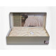 Бавовняне муслінове покривало MOSS євро розміру у пудровому кольорі
