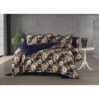 MOSS Digital Satin Euro Bed Linen Set, 100% Cotton Satin