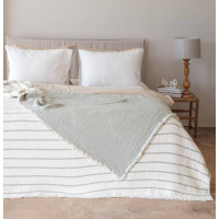 MOSS Exclusive Cotton Muslin Bedspread 170х230 cm, Beige
