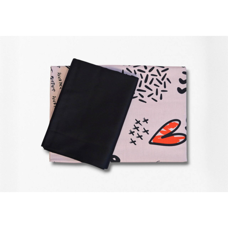 Комплект постільної білизни Issimo Digital Satin Xoxo 160х220 см