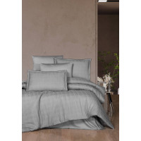 Комплект постільної білизни La Romano Premium Satin євро сірий