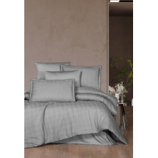 Комплект постільної білизни La Romano Premium Satin євро сірий