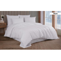 Комплект постільної білизни Kayra Cotton Shine Stripe Satin полуторний