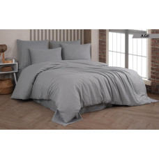 Комплект постільної білизни Cotton Shine Stripe Satin полуторний