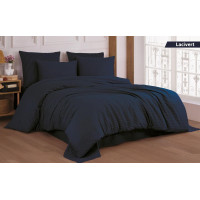 Комплект постільної білизни Cotton Shine Stripe Satin полуторний синій