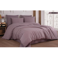 Комплект постільної білизни Kayra Cotton Shine Stripe Satin полуторний