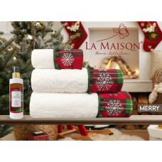 Набір махрових рушників La Maison Merry у подарунковій упаковці