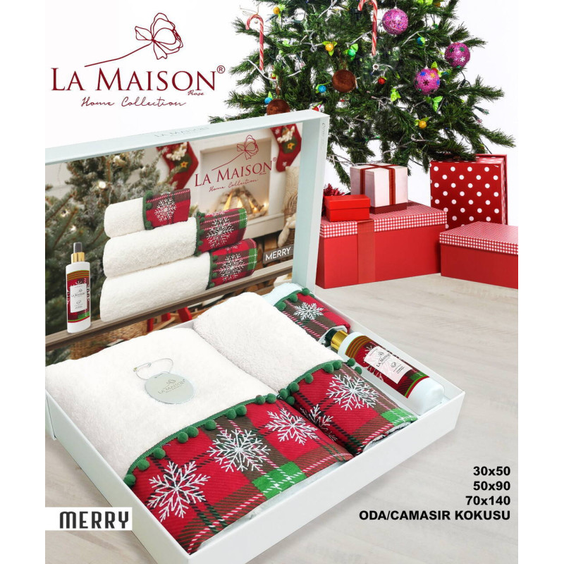 Набір махрових рушників La Maison Merry у подарунковій упаковці