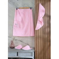 Women's Sauna Set Amore in Cotton, Powder Color