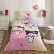 Комплект постільної білизни TAC Disney Hello Kitty з ранфорсу