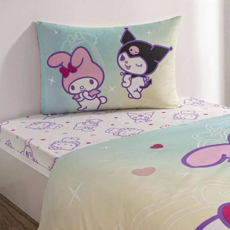 Комплект постільної білизни TAC Disney Hello Kitty з ранфорсу