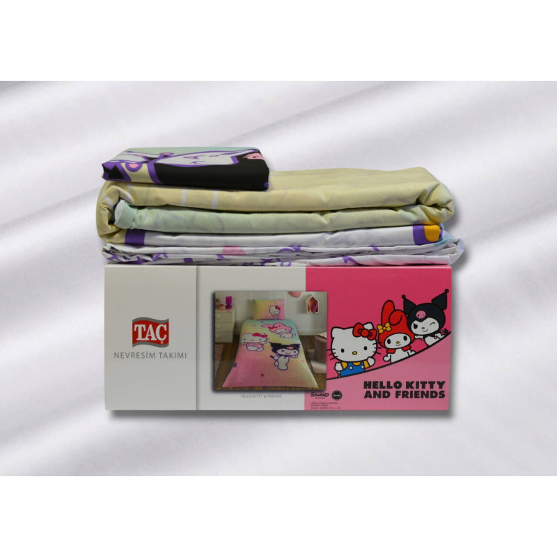 Комплект постільної білизни TAC Disney Hello Kitty з ранфорсу