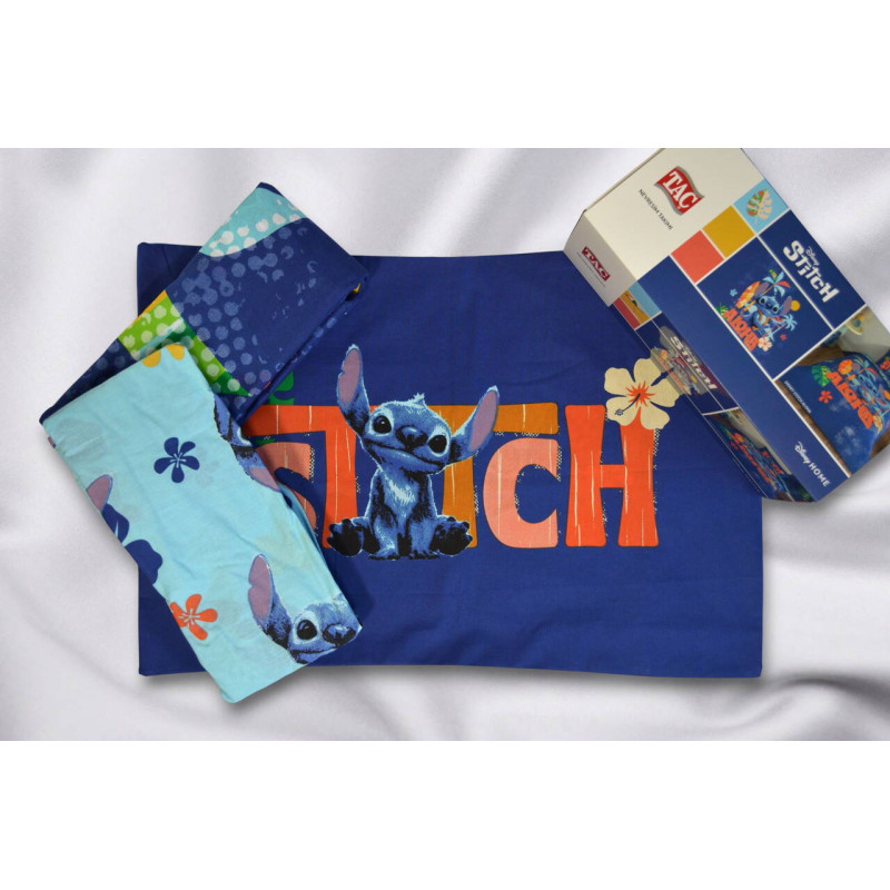 Комплект постільної білизни TAC Disney Stitch Aloha з ранфорсу