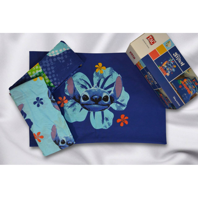 Комплект постільної білизни TAC Disney Stitch Aloha з ранфорсу