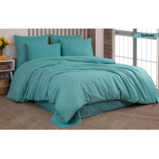 Комплект постільної білизни Cotton Shine Stripe Satin полуторний