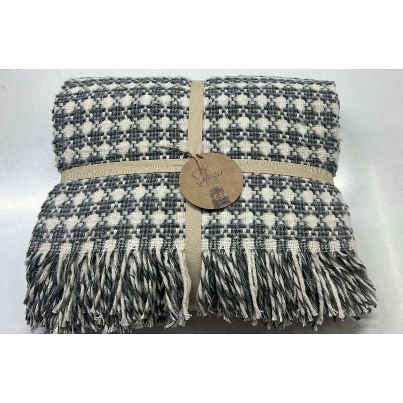 Двоспальне покривало Saheser Winter Blanket 200х220 см антрацит