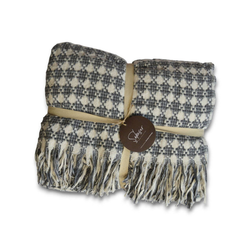 Двоспальне покривало Saheser Winter Blanket 200х220 см антрацит