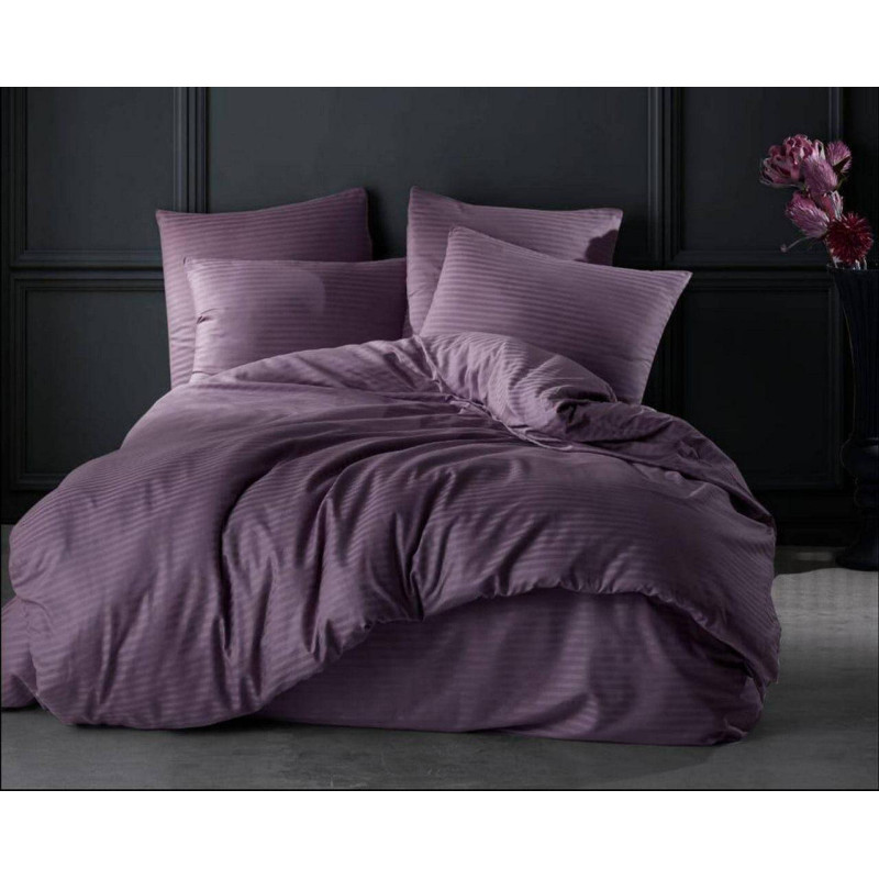 Комплект постільної білизни Charlotte Stripe Satin євро