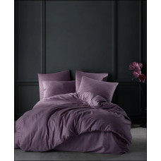 Комплект постільної білизни Charlotte Stripe Satin євро на резинці