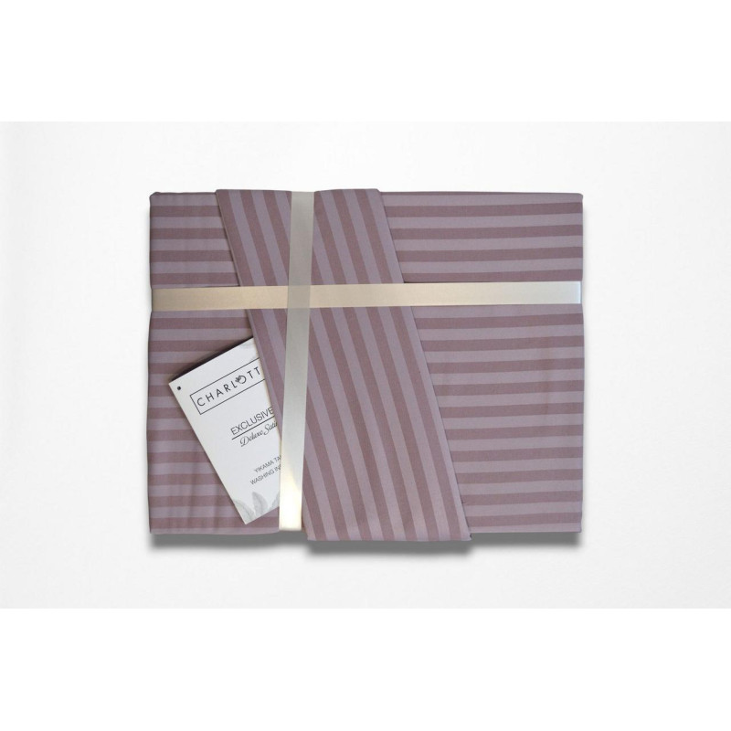 Комплект постільної білизни Charlotte Stripe Satin євро