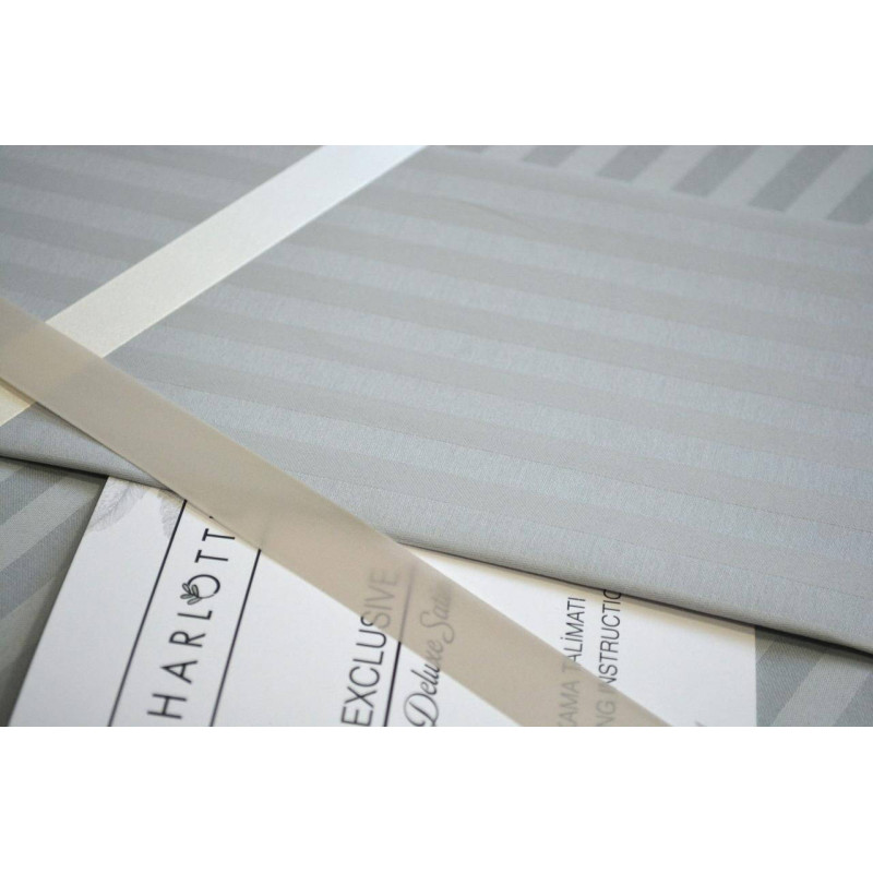 Комплект постільної білизни Charlotte Stripe Satin євро