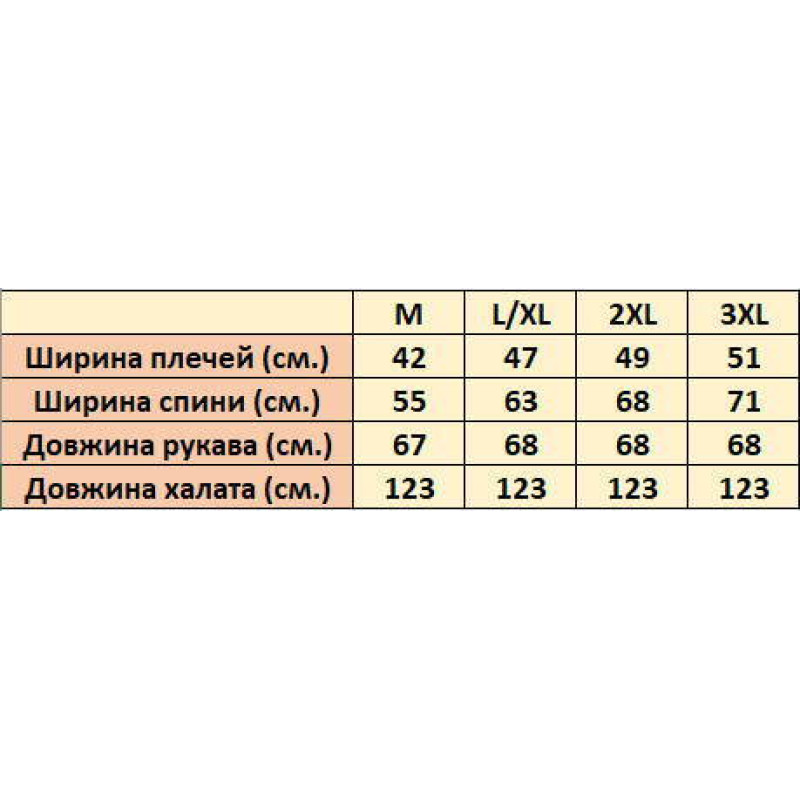 Жіночий махровий халат Nusa 4347 кремового кольору 3XL