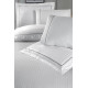 Комплект постільної білизни La Romano Mona Premium Satin євро білий