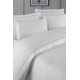 Комплект постільної білизни La Romano Mona Premium Satin євро білий