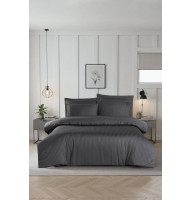 Комплект постільної білизни La Romano Mona Premium Satin євро сірий