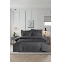 Комплект постільної білизни La Romano Mona Premium Satin євро сірий