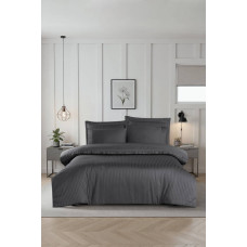 Комплект постільної білизни La Romano Mona Premium Satin євро сірий