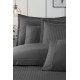 Комплект постільної білизни La Romano Mona Premium Satin євро сірий