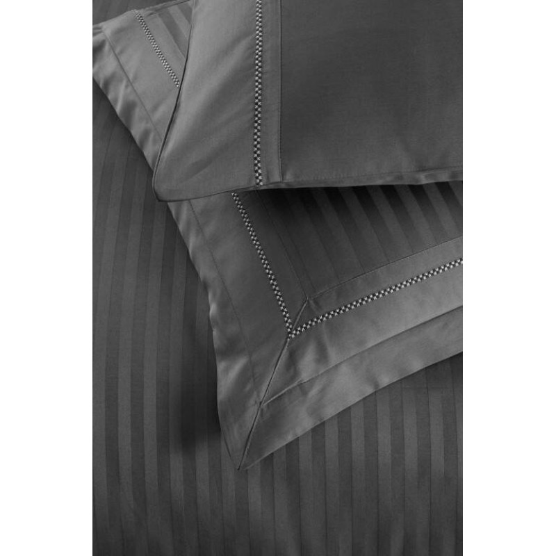 Комплект постільної білизни La Romano Mona Premium Satin євро сірий