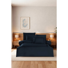 Комплект постільної білизни La Romano Mona Premium Satin євро синій