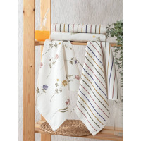 Набір кухонних махрових рушників Pupilla Floral 40х60 см 4 шт