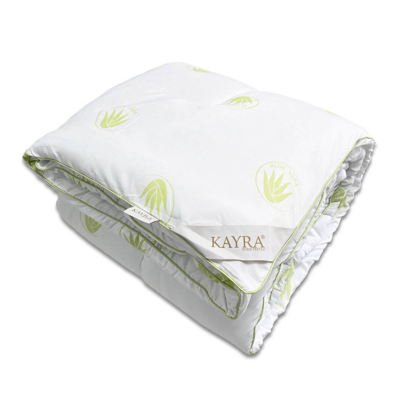 Всесезонна стьобана ковдра Kayra Aloe Vera 195х215 см