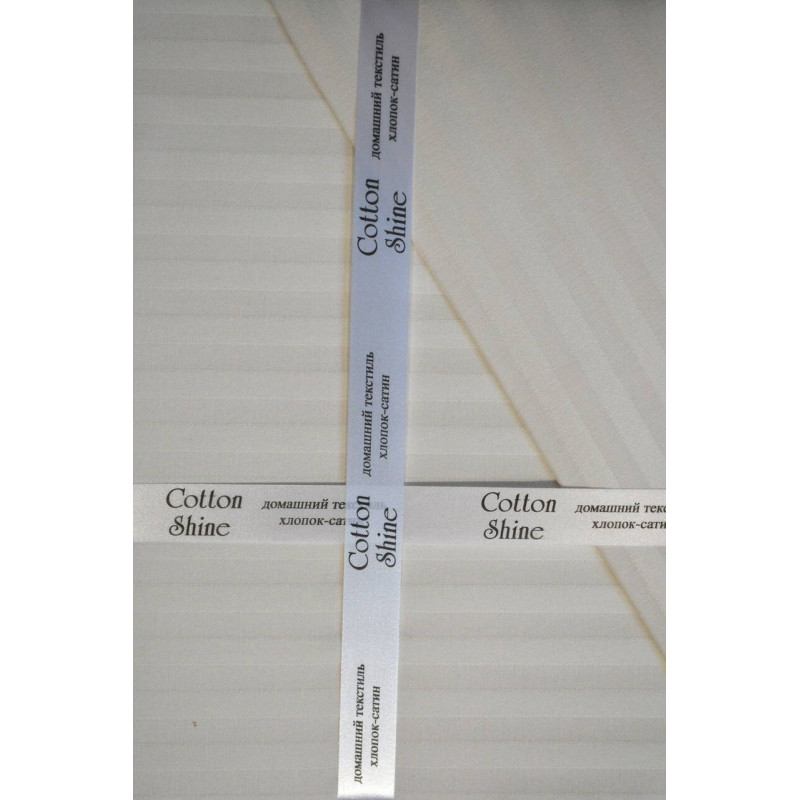 Комплект постільної білизни Cotton Shine Stripe Satin полуторний
