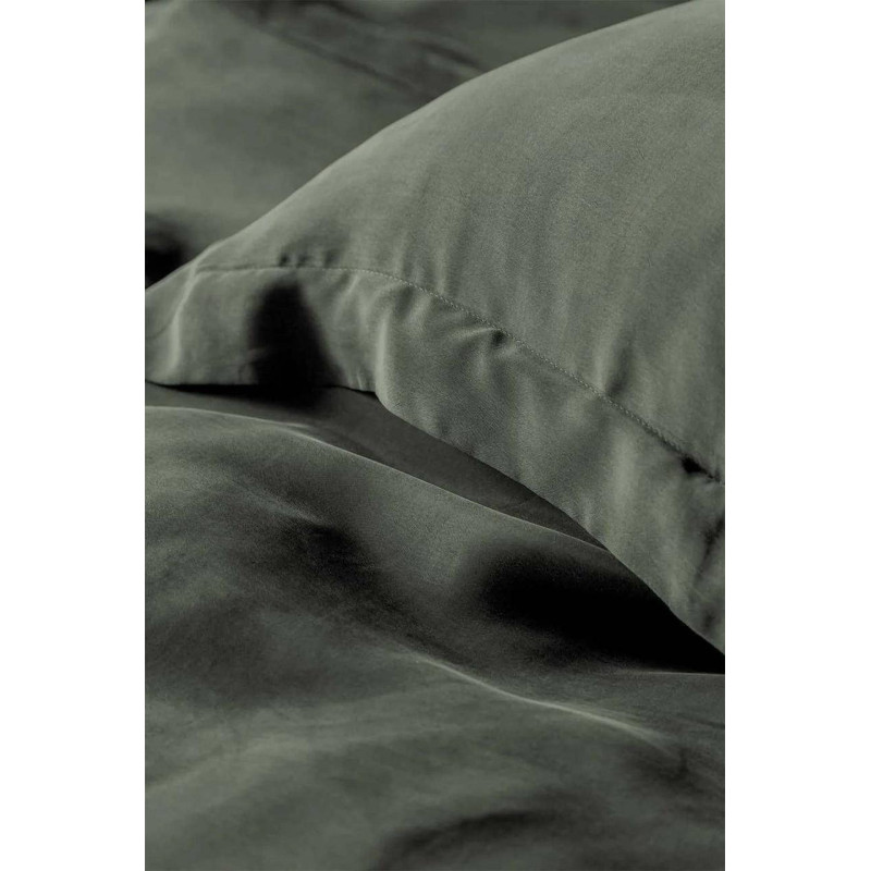 Комплект постільної білизни Issimo Vegan Silk євро Jade Moss